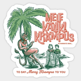 Mele KalikiKrampus Sticker